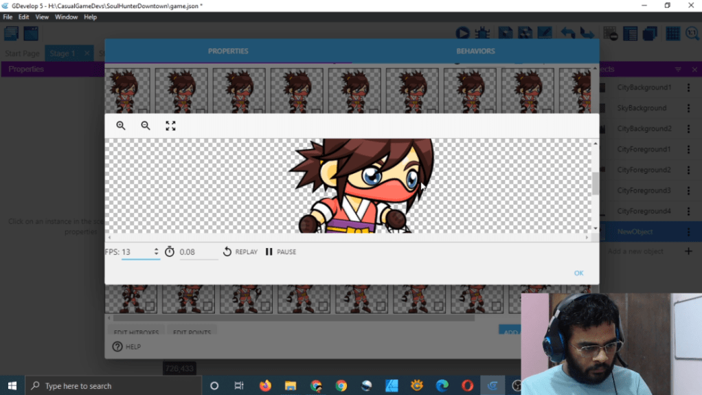 Gdevelop Casual Game Development Stream Part 1 [Import Art Assets In&nbsp;Gdevelop]