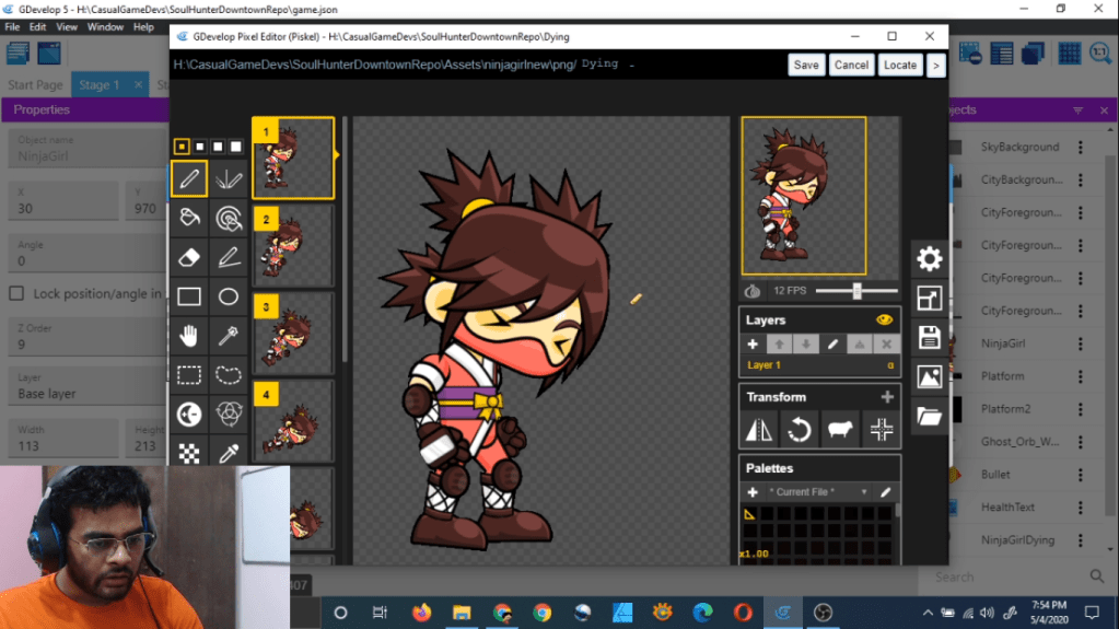 Gdevelop Casual Game Development Stream Part 6 [Make A Game Over&nbsp;System]
