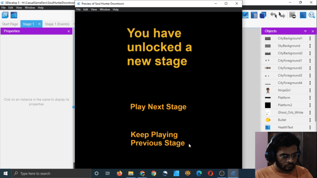 Gdevelop Casual Game Development Stream Part 12 [Fix Bugs & Create A Pause And Level Unlock&nbsp;Screen]