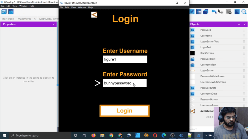 Gdevelop Casual Game Development Stream Part 31 [Create Text Input & Send POST Request In&nbsp;Gdevelop]