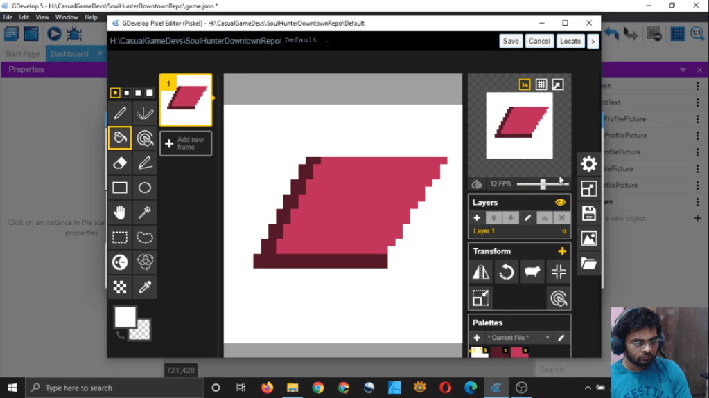 Gdevelop Casual Game Development Stream Part 36 [Design Dashboard And Create Profile&nbsp;Pictures]