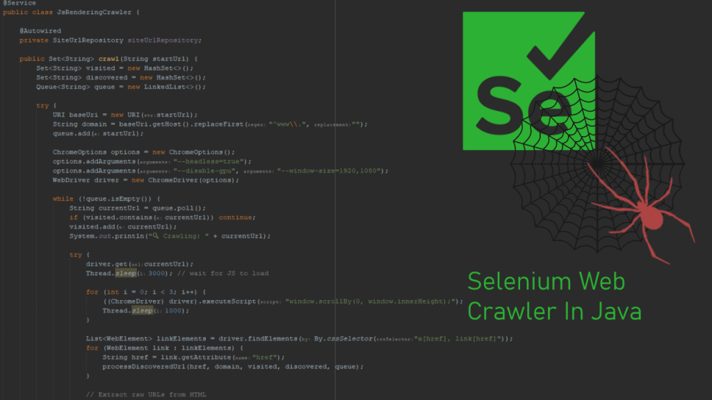 Building a Scalable Website Crawler in Java with Selenium and&nbsp;JSoup